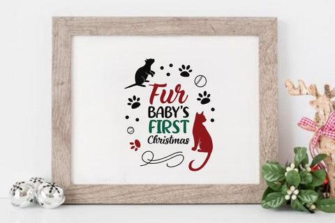 Fur Babys First Christmas SVG Angelina750 