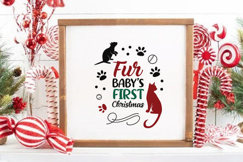 Fur Babys First Christmas SVG Angelina750 
