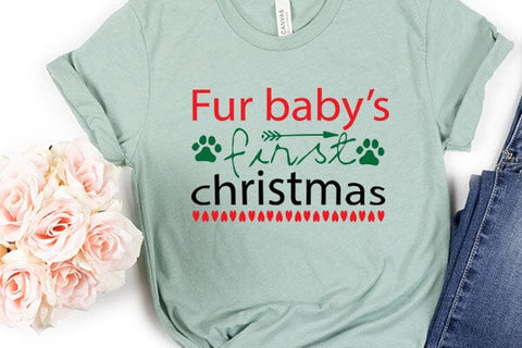 Fur babys first christmas SVG Angelina750 