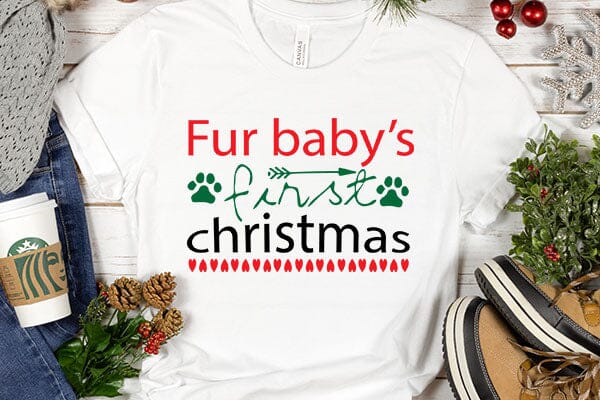 Fur babys first christmas SVG Angelina750 