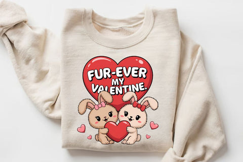 Fur Ever My Valentine Sublimation Design Sublimation Regulrcrative 