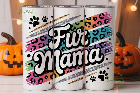 Fur Mama 20oz Tumbler Wrap Sublimation PixelChick 