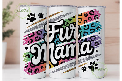 Fur Mama 20oz Tumbler Wrap Sublimation PixelChick 