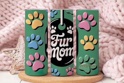 Fur Mom 20oz Tumbler Wrap Sublimation DesignSVG 