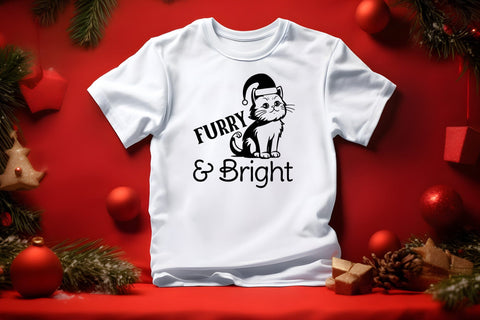 Furry & Bright | Christmas Cat SVG SVG CraftLabSVG 