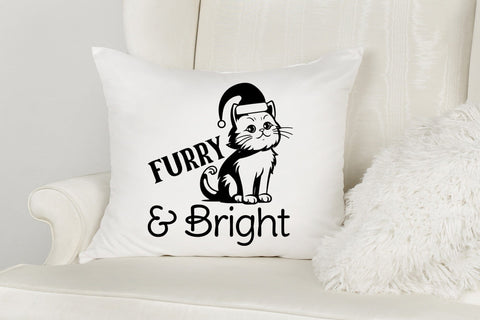 Furry & Bright | Christmas Cat SVG SVG CraftLabSVG 