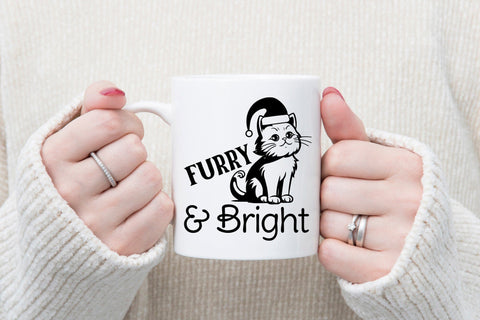 Furry & Bright | Christmas Cat SVG SVG CraftLabSVG 