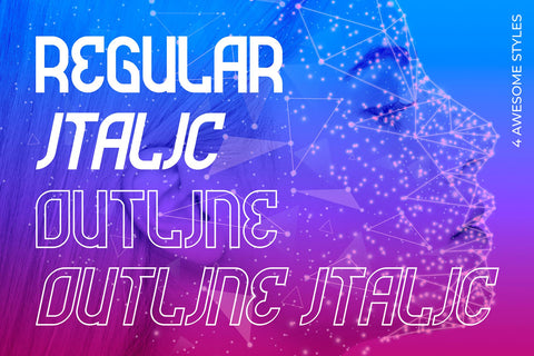 Futrons - Futuristic Sans Serif Font Mozzatype 