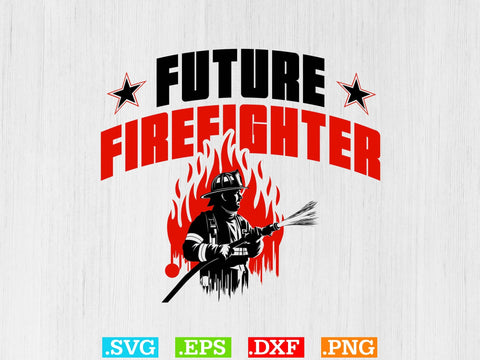 Future Firefighter T-shirt Design SVG Creativeart88 