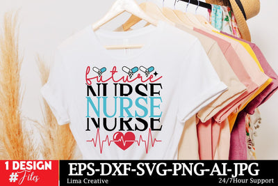 Future Nurse SVG Cut File, Nurse Sublimation, Nurse T-shirt Design ,Nurse SVG Clip Art , Nurse Sublimation quotes , Nurse Retro T-shirt Design SVG Insomnia Std 