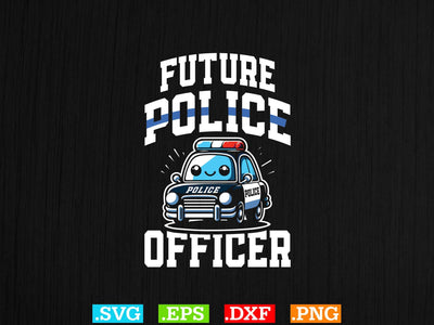 Future Police Officer Shirt, Police Svg, Back the Blue Svg, Thin Blue Line Svg, Police Officer Svg, Police Wife Svg, Distressed Flag SVG Creativeart88 