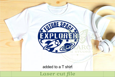 Future Space Explorer SVG | Kids Space Bedroom Wall Sign Laser Cut File SVG APInspireddesigns 