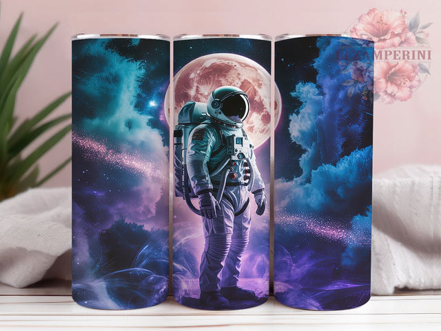 Futuristic Astronaut Space Tumbler, Space Wrap Design, 20oz Tumbler Sublimation, Cosmic Explorer Sublimation, Sci-Fi Galaxy Tumbler, Outer Space Adventure Wrap, Futuristic Astronaut Design Sublimation Li Zamperini 