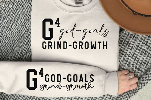 G4 God Goals Grind Growth Sleeve SVG Design, Christian Sleeve SVG, Faith SVG Design, Jesus Sleeve SVG SVG Regulrcrative 