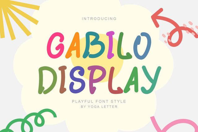 Gabilo Display Font Prasetya Letter 