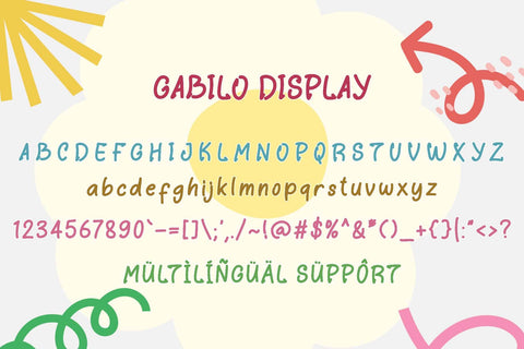Gabilo Display Font Prasetya Letter 