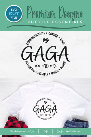 Gaga svg, gaga heart svg, grandma gaga SVG SVG Cut File 