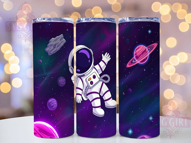 Galactic Astronaut Adventure Tumbler, Cosmic Fun Design, Astronaut Lover Cup, Space Travel Present, Galaxy Adventure Gift, Space Life Tumbler, Astronaut Art Cup Sublimation SvggirlplusArt 