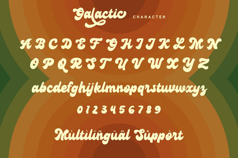 Galactic - Groovy Font Font Alpaprana Studio 