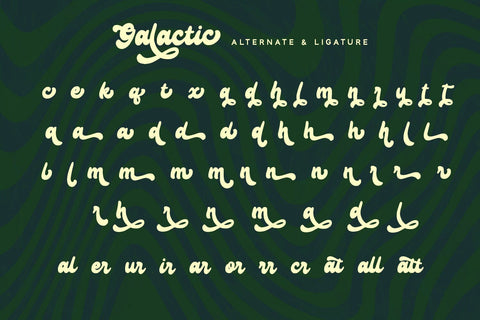 Galactic - Groovy Font Font Alpaprana Studio 