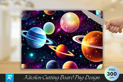 Galaxy Background Cutting Board Sublimation Regulrcrative 