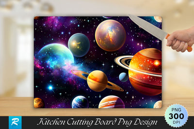 Galaxy Background Cutting Board Sublimation Regulrcrative 