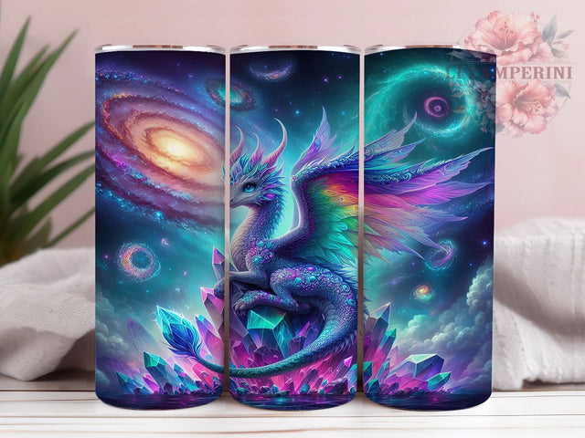 Galaxy Cosmic Celestial Dragon Tumbler, Cosmic Dragon Wrap, Fire Dragon Sublimation, 20oz Tumbler PNG, Fantasy Dragon Design, Mythical Creature Wrap, Celestial Dragon Art Sublimation Li Zamperini 