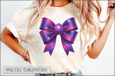 Galaxy Easter Coquette Bow Sublimation Sublimation Shetara Begum 