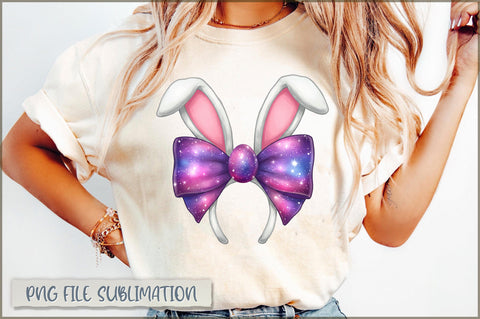 Galaxy Easter Coquette Bow Sublimation Sublimation Shetara Begum 