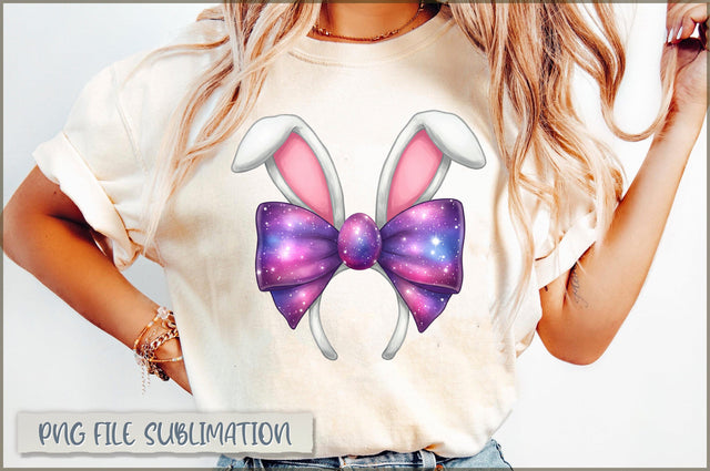 Galaxy Easter Coquette Bow Sublimation Sublimation Shetara Begum 