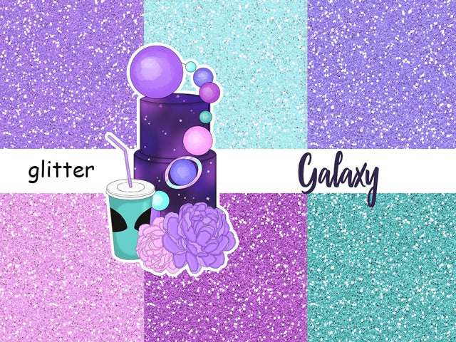 Galaxy GLITTER Cosmos Astronomy Universe Astral Sparkle JPEG Digital Pattern GlamArtZhanna 