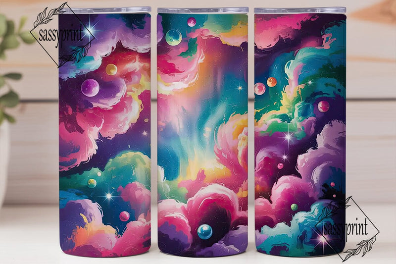 Galaxy Nebula 20oz Tumbler Wrap Sublimation sassyprint 