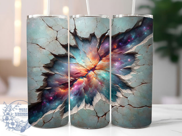 Galaxy Nebula 3D Space Tumbler Wrap, 3D Space Tumbler, Celestial Tumbler Design, Nebula Sublimation Wrap, Hole In Wall Tumbler, 20oz Stone Tumbler, Space Sublimation Design Sublimation ToriDesigns 