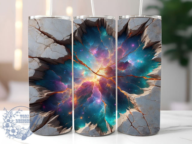 Galaxy Nebula 3D Space Tumbler Wrap, 3D Space Tumbler, Celestial Tumbler Design, Nebula Sublimation Wrap, Hole In Wall Tumbler, 20oz Stone Tumbler, Space Sublimation Design Sublimation ToriDesigns 