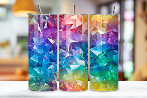 Galaxy Sparkle Spectrum Tumbler wrap, Seamless Wrap PNG Sublimation FloridPrintables 