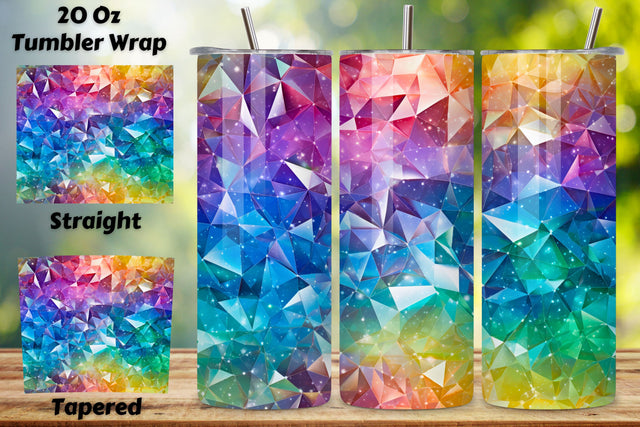 Galaxy Sparkle Spectrum Tumbler wrap, Seamless Wrap PNG Sublimation FloridPrintables 