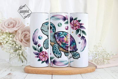 Galaxy Turtle 20oz Tumbler Wrap Sublimation sassyprint 