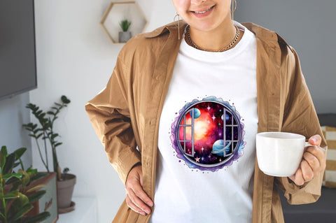 Galaxy Window Sublimation Clipart Bundle Sublimation Designangry 