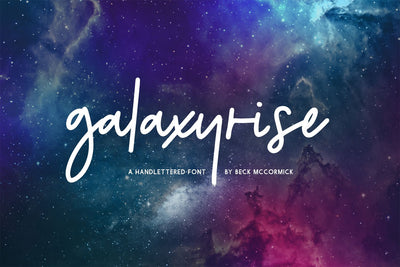 Galaxyrise Script Font Font Beck McCormick 