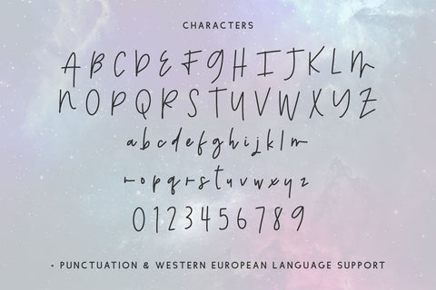 Galaxyrise Script Font Font Beck McCormick 