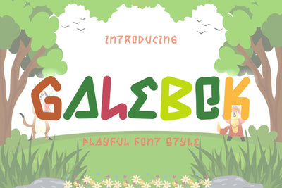 Galebok Font Prasetya Letter 