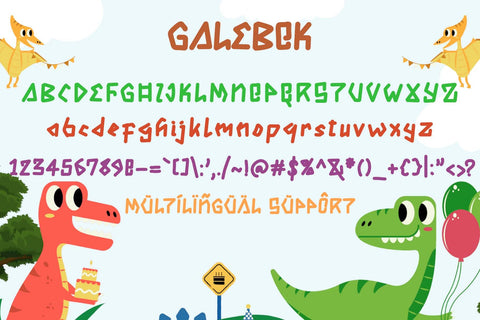Galebok Font Prasetya Letter 