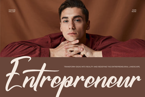 Galimunte Pogteria - Modern Bold Script Font Font Letterena Studios 