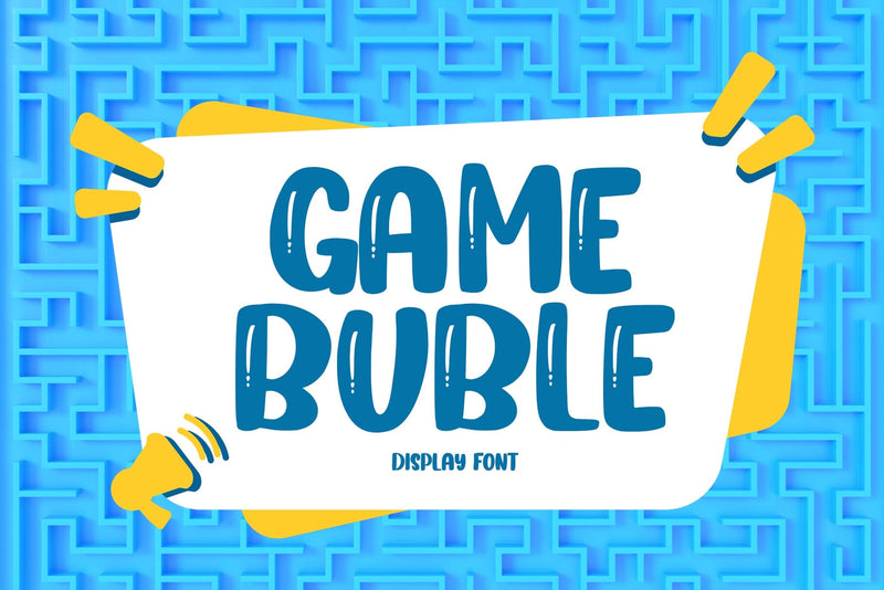 Game Buble Font Sakha Design Studio 