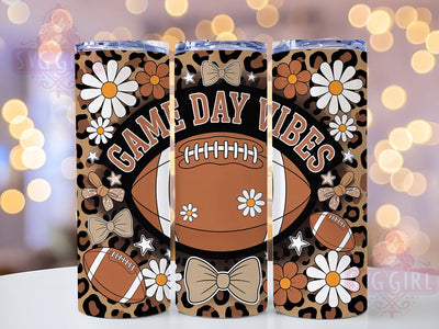 Game Day American Football Tumbler, American Football Cup, 20Oz Sublimation Wrap, Sports Fan Drinkware, Gridiron Gift Idea, Athletic Mug Design, Touchdown Tumbler Sublimation SvggirlplusArt 
