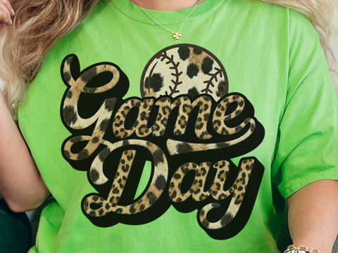 Game Day Baseball Leopard Png, Game Day Softball Png, Baseball Png, Softball Png, Baseball Shirt Png, Softball Shirt Png, Sports Fan Png SVG DesignDestine 