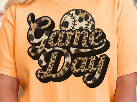 Game Day Baseball Leopard Png, Game Day Softball Png, Baseball Png, Softball Png, Baseball Shirt Png, Softball Shirt Png, Sports Fan Png SVG DesignDestine 