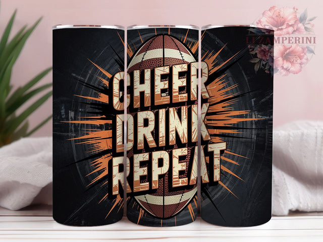 Game Day Cheer Football Tumbler Wrap, Cheerleader Cup, 20oz Sublimation Wrap, Game Day Drink Tumbler, Sports Fan Design, Tailgate Party Cup, Funny Football Quote Sublimation Li Zamperini 