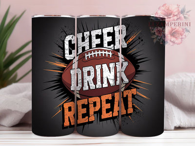 Game Day Cheer Football Tumbler Wrap, Cheerleader Cup, 20oz Sublimation Wrap, Game Day Drink Tumbler, Sports Fan Design, Tailgate Party Cup, Funny Football Quote Sublimation Li Zamperini 