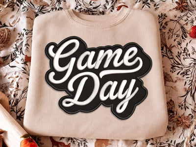 Game Day Embroidery Design, Sports Embroidery File, Football Game Day Machine Embroidery, Team Spirit Shirt Design Embroidery/Applique DESIGNS DesignDestine 